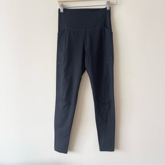 Girlfriend Collective Black High-Waisted Athletic Leggings Pockets Women size S - Picture 1 of 5